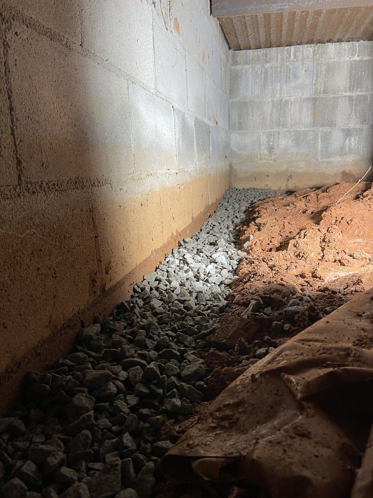 APS Waterproofing crew installing a waterproofing system